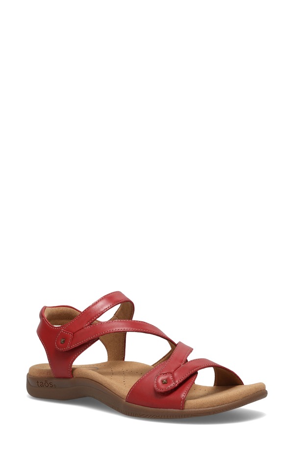 タウス レディース シューズ サンダル アンクル Taos Big Time Ankle Strap Sandal Red レッド｜ReVida 店