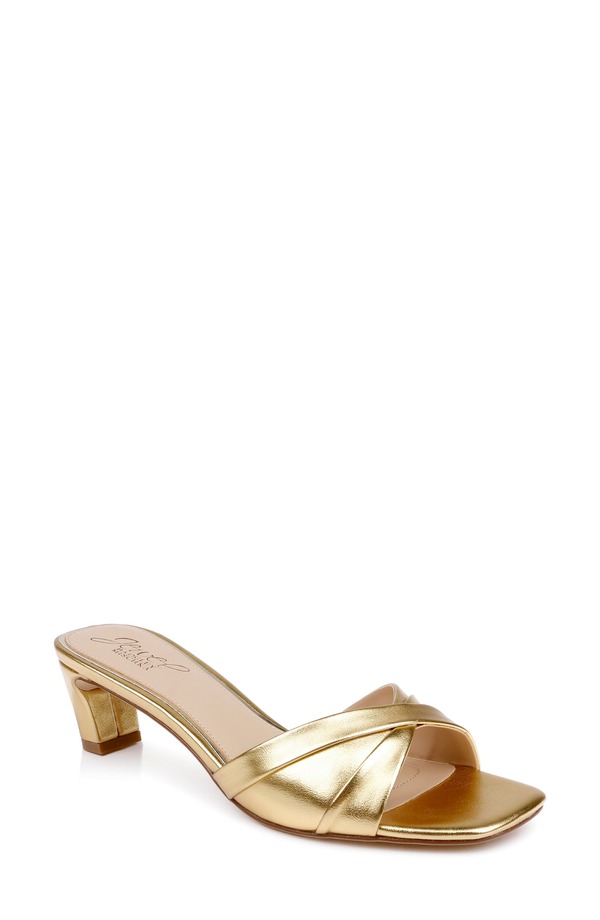 ジュウェルダグレイミシュカ レディース シューズ 踵 サンダル Jewel Badgley Mischka Parislide Sandal Gold Metallic ゴールド