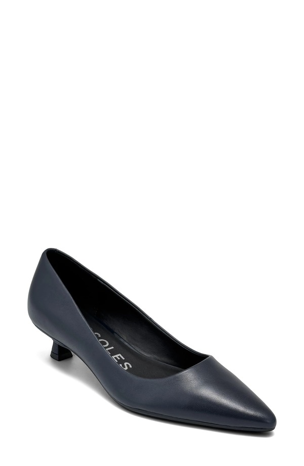 エアロソールズ レディース シューズ 踵 Aerosoles Rana Kitten Heel Pump Navy 米国海軍