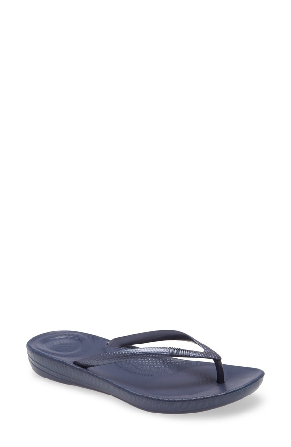 フィットフロップ レディース シューズ ヒール FitFlop iQushion Flip Flop Midnight Navy/ Blue ネイビー