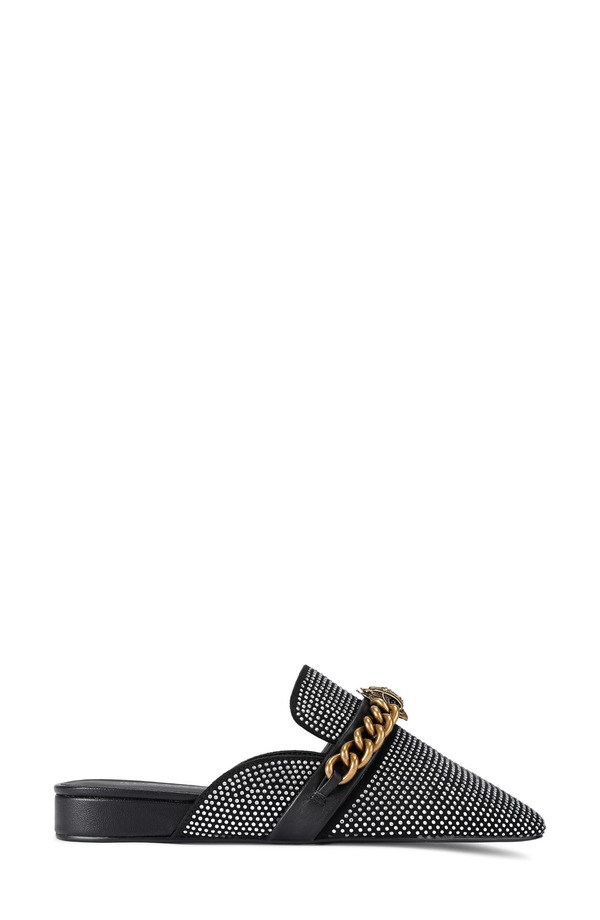カートジェイガー レディース シューズ 踵 チェルシー 置き目毛革 KG Kurt Geiger Kurt Geiger London Chelsea Loafer Mule Charcoal 濃灰色