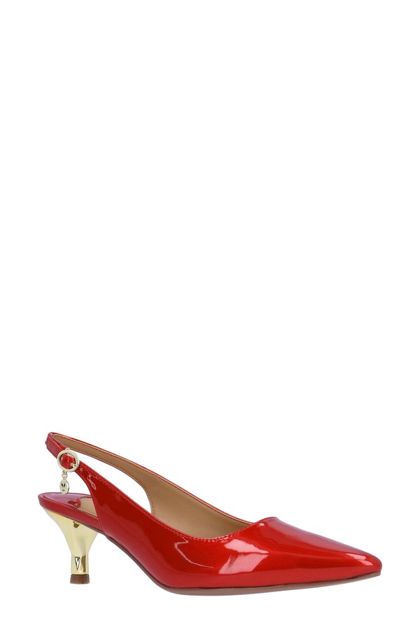 ジェイレニー レディース シューズ 踵 J. Rene Ferryanne Slingback Pointed Toe Pump Red 赤いこと