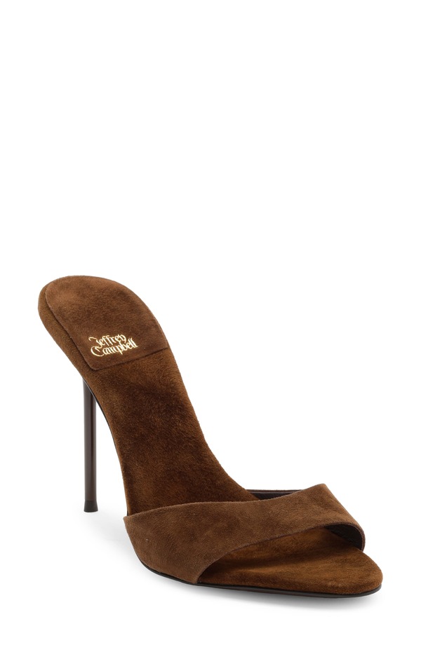 ジェフリー キャンベル レディース シューズ ヒール サンダル Jeffrey Campbell Ce-Soire Slide Sandal Brown Suede ブラウン