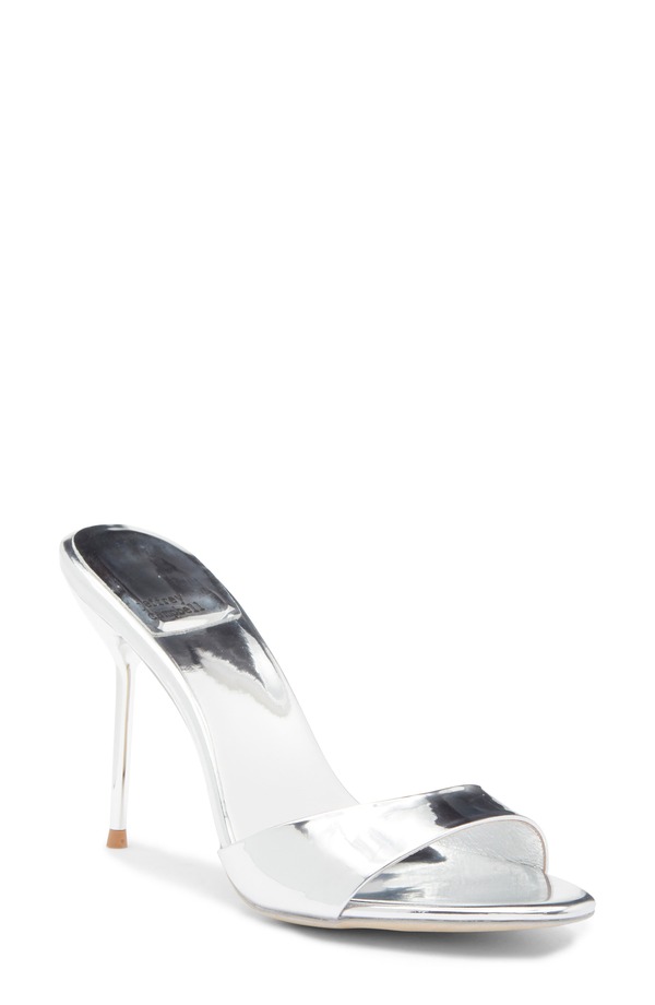 ジェフリー キャンベル レディース シューズ ヒール サンダル Jeffrey Campbell Ce-Soire Slide Sandal Silver Mirror シルバー
