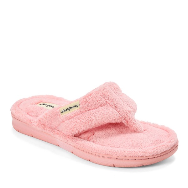 ディアフォームズ レディース シューズ サンダル パイル DEARFOAMS Wrenley Terry Thong Flip Flop Slipper Coral Cream クリーム 10,245円