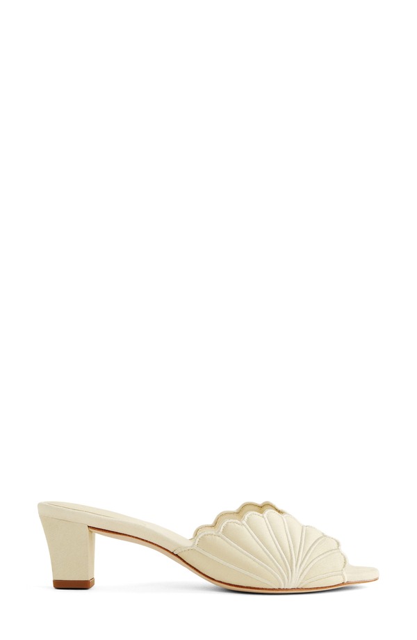 リフォーメーション レディース シューズ 踵 サンダル Reformation Waldena Slide Sandal Cream Puff Taffeta 皮膚軟化剤