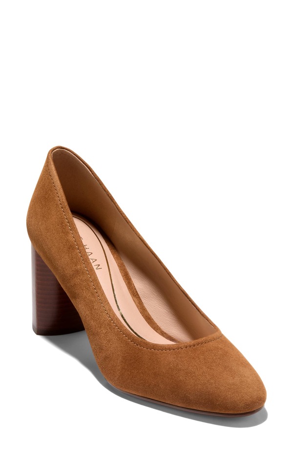 コールハーン レディース シューズ ヒール Cole Haanella Pump Tobacco Suede