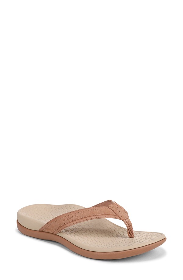 バイオニック レディース シューズ 踵 Vionic Tide 2.0 Flip Flop Mocha Mousse モカ