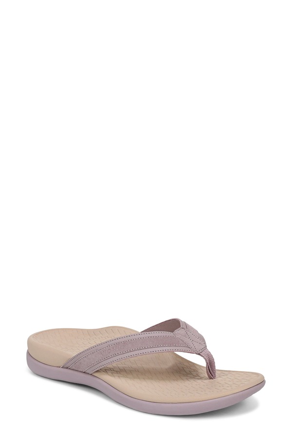 バイオニック レディース シューズ ヒール Vionic Tide 2.0 Flip Flop Quiet Purple パープル