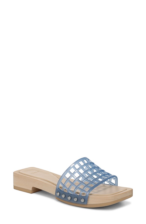 ヴィンス レディース シューズ ヒール サンダル Vince Barbara Jelly Slide Sandal Surfblue