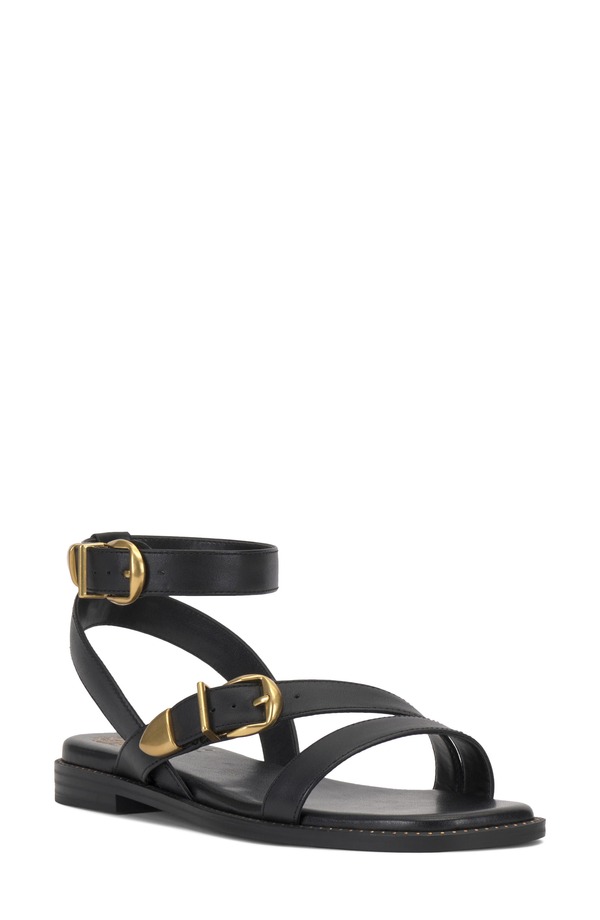 ヴィンスカムート レディース シューズ サンダル アンクル Vince Camuto Neiko Ankle Strap Sandal Black ブラック