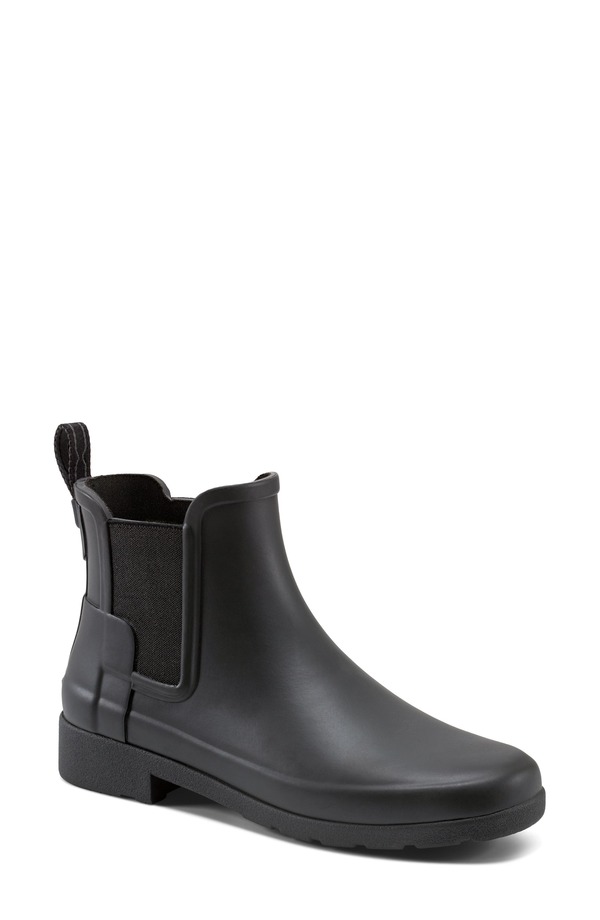 ハンター レディース シューズ ブーツ・レインブーツ チェルシーブーツ チェルシー Hunterefined Waterproof Chelsea Boot Black ブラック