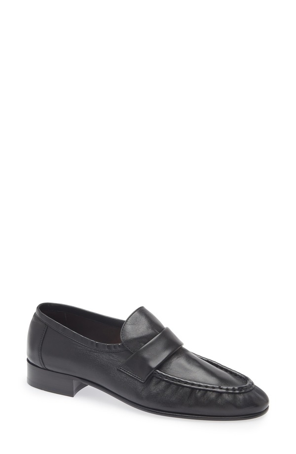 ザ ファースト レディース シューズ スリッポン・ローファー The Row Soft Loafer Black 黒いこと