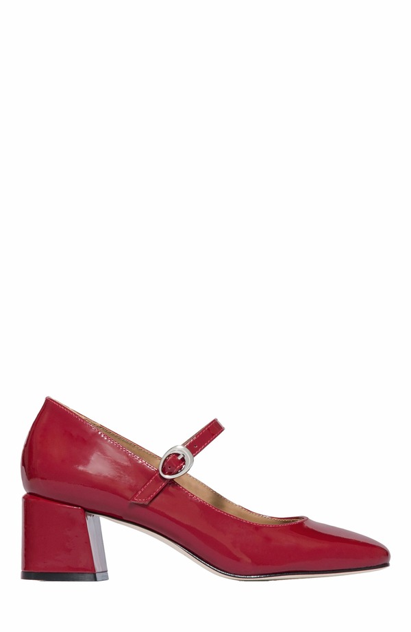 ベルナード レディース シューズ パンプス 踵 Bernardo Footwear Ancona Block Heel Mary Jane Dark Red 赤いこと パンプス-レディース靴-靴