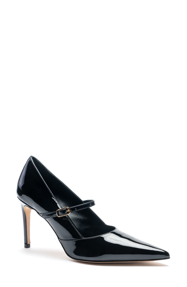 ブルーノマグリ レディース シューズ 踵 Bruno Magli Prima Pointed Toe Mary Jane Pump Black Patent 黒いこと