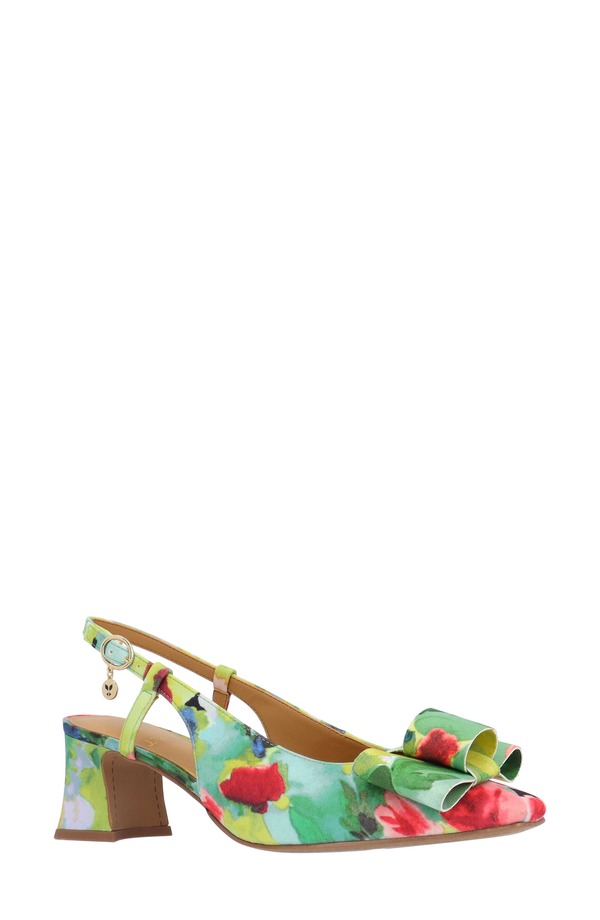 ジェイレニー レディース シューズ ヒール J. Rene Greer Slingback Pump Green/ Pink/ Black ブラック