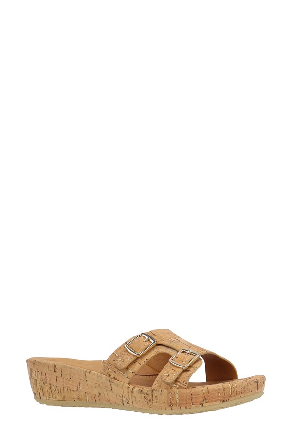 ラモールドピード レディース シューズ 踵 サンダル L\u0027Amour des Pieds Careena Wedge Slide Sandal Natural/ Gold ゴールド