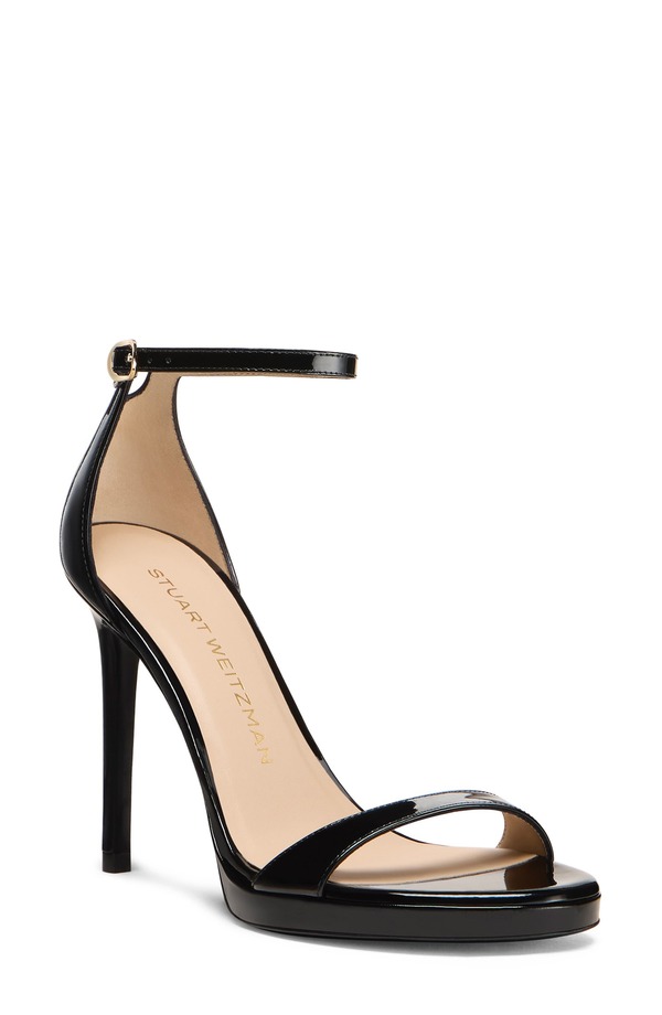 スチュアート ワイツマン レディース シューズ 踵 プラットホーム サンダル Stuart Weitzmanudist Platform Sandal Black 黒いこと