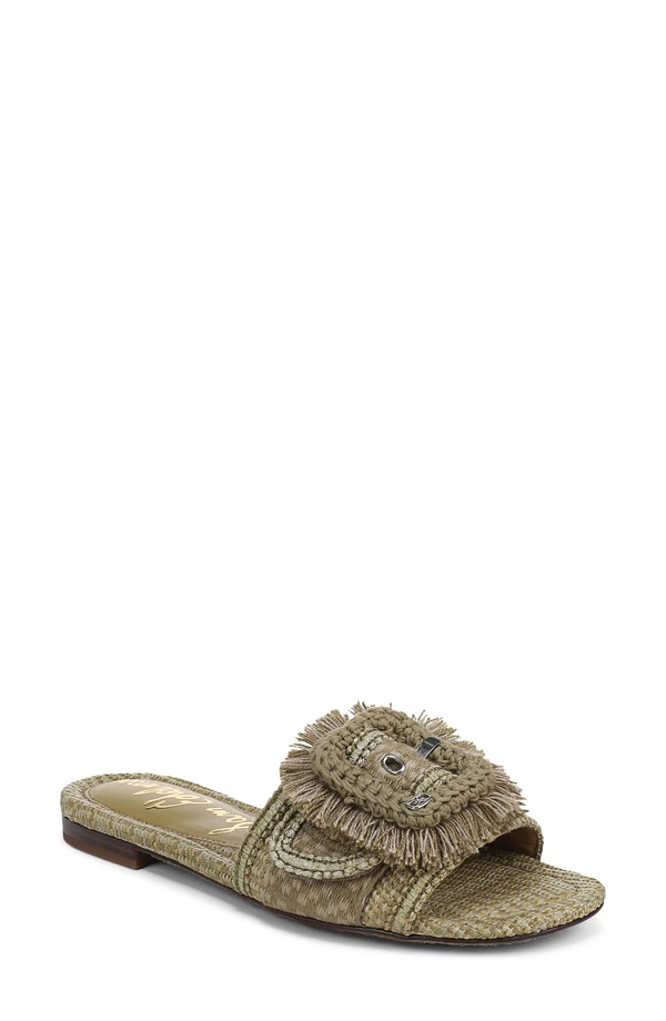 サムエデルマン レディース シューズ サンダル Sam Edelman Bambi Playa Slide Sandal Washed Sage Multi セージ｜ReVida 店
