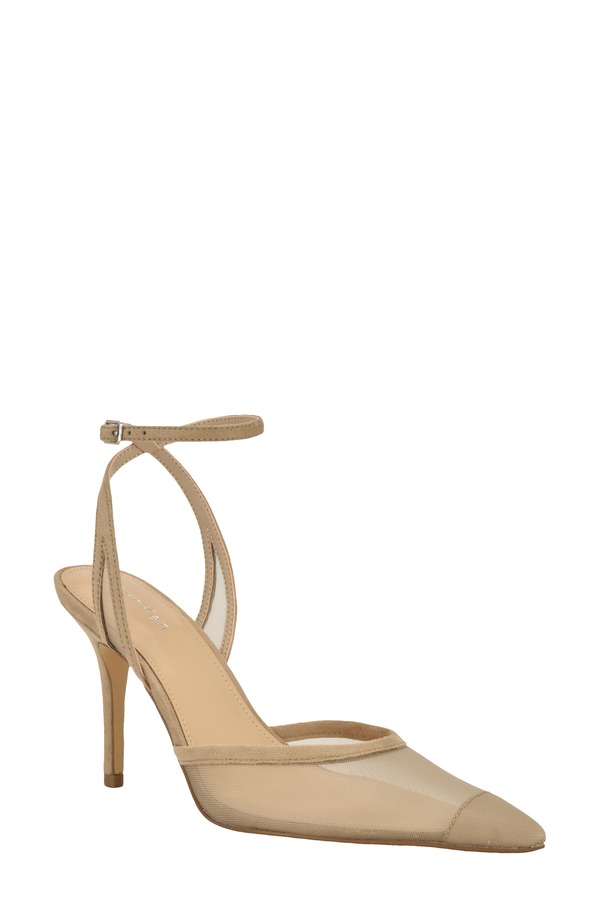 カルバンクライン レディース シューズ 踵 アンクル Calvin Klein Ozalankle Strapump Light Natural Mesh