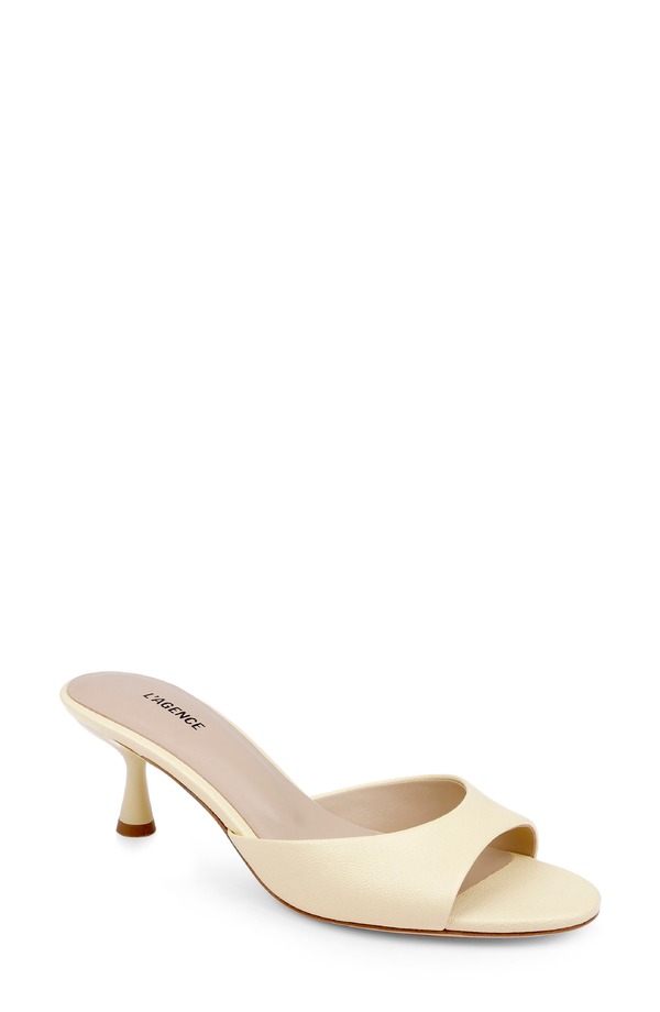 ラジャンス レディース シューズ 踵 サンダル L\u0027AGENCE Arleen Slide Sandalemon Leather