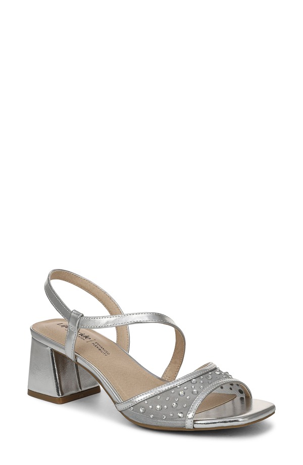 ライフストライド レディース シューズ ヒール サンダル LifeStride Cheyenne Slingback Sandal Silver シルバー｜ReVida 店 15,736円