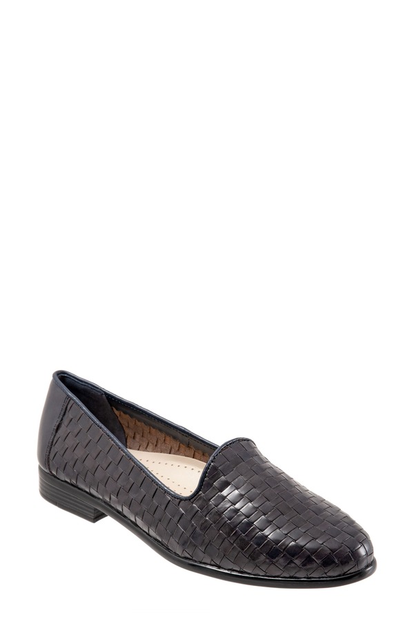 トロッターズ レディース シューズ スリッポン・ローファー Trotters Liz Slip-On Loafer Navy Calfs ネイビー