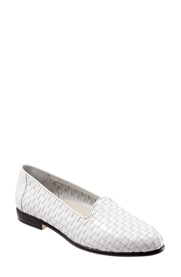 トロッターズ レディース シューズ スリッポン・ローファー Trotters Liz Slip-On Loafer White 白いこと ローファー-レディース靴-靴