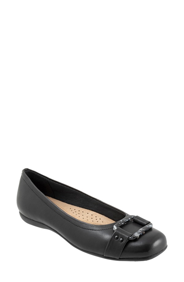 トロッターズ レディース シューズ パンプス Trottersizzle Signature Flat - Multiple Widths Available Black/ Black ブラック