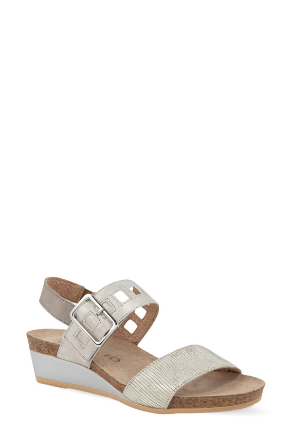 ナオト レディース シューズ ヒール サンダル Naot Dynasty Wedge Sandal Platinum/ Quartz