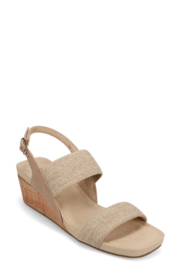 ベネリ レディース シューズ ヒール サンダル VANELi Catlee Wedge Sandal Natural
