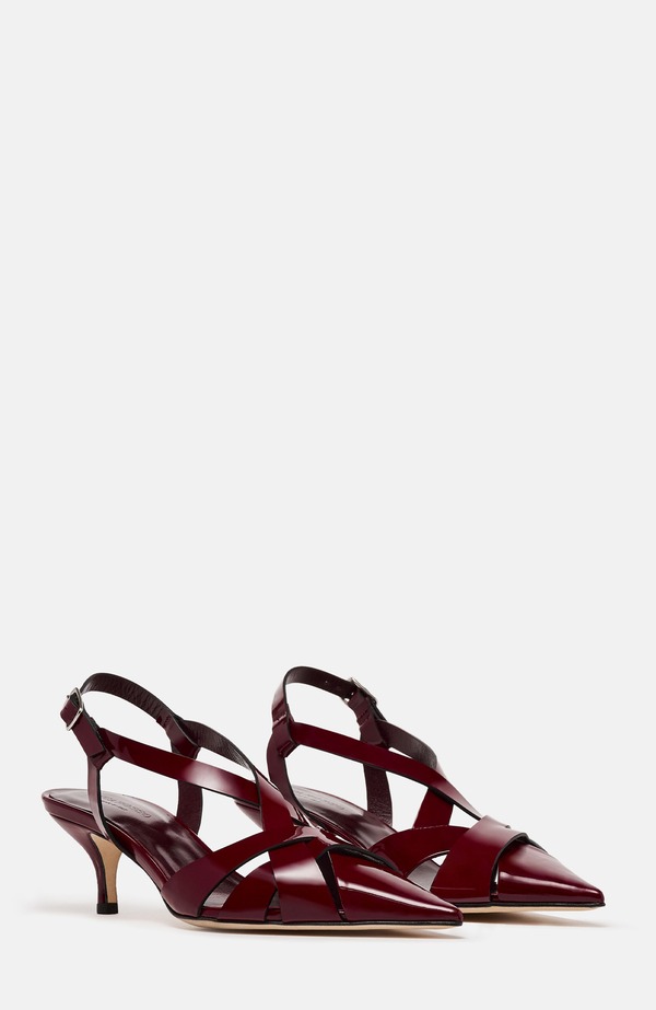 スカロッソ レディース シューズ パンプス SCAROSSO Clio Pumps Burgundy - Patent バーガンディ