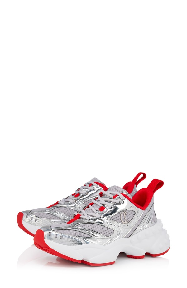 クリスチャン・ルブタン レディース シューズ スニーカー Christian Louboutin So Flo Sneaker Silver シルバー|ReVida 店