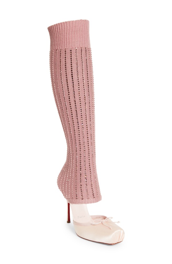 クリスチャン・ルブタン レディース シューズ パンプス Christian Louboutin Cassiannmac Leg Warmer Hybrid Pumpoupee/ Poupee