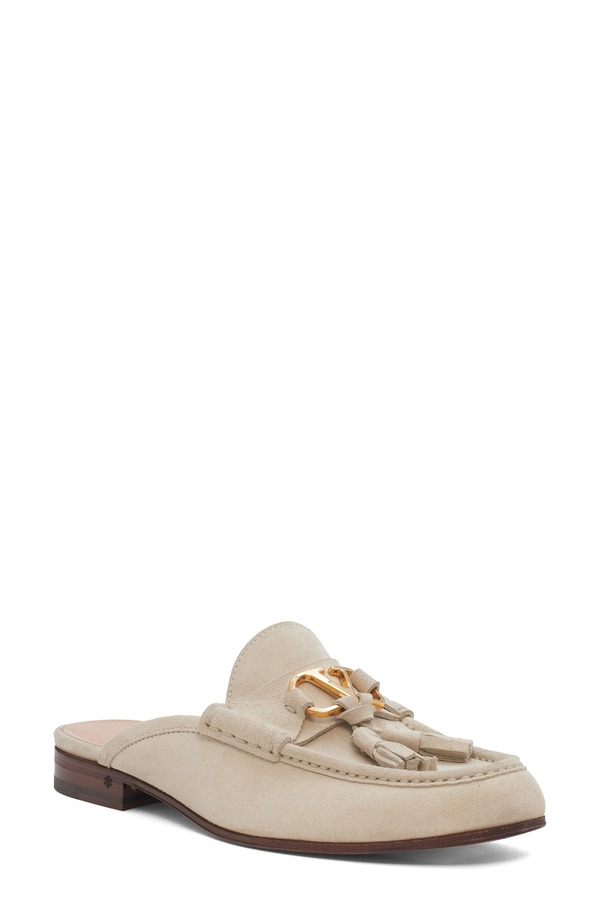ヴァレンティノ レディース シューズ スリッポン・ローファー ロゴタイプ Valentino Garavani VLOGO Tasseloafer Mule Geyser