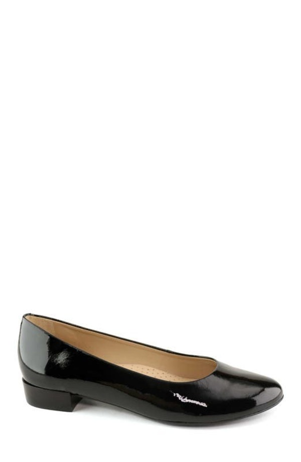 マークジョセフニューヨーク レディース シューズ パンプス なめし革 Marc Joseph New York Madison Leather Flat Black Soft Patent 黒いこと