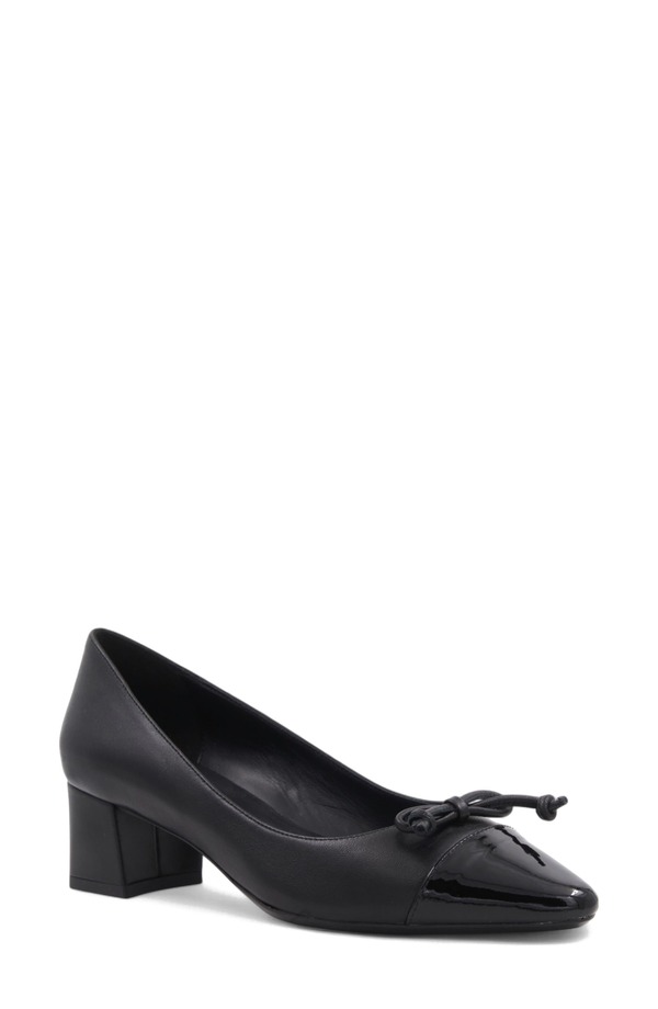 アクアタリア レディース シューズ 踵 旗がしら Aquatalia Palica Weatherproof Pointed Cap Toe Pump Black/ Black Nappa 黒いこと