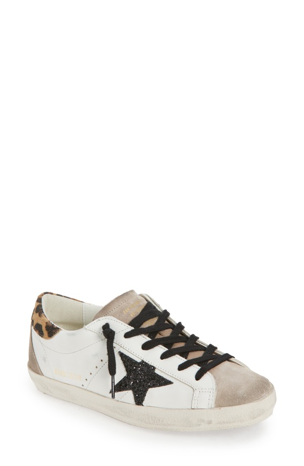 ゴールデングース レディース シューズ スニーカー Golden Goose Super Star Sneaker White/ Black/ Beige/ Leopard ホワイト