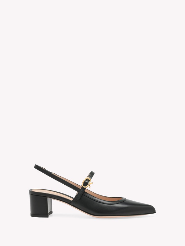 ジャンヴィト ロッシ レディース シューズ パンプス Gianvito Rossi Allette Pump Black Calf Leather 黒いこと