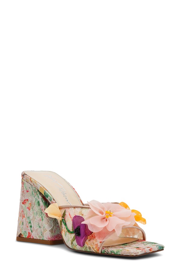 ベッツィジョンソン レディース シューズ 踵 サンダル Betsey Johnson Heath Slide Sandal Pink Multi サクラ色