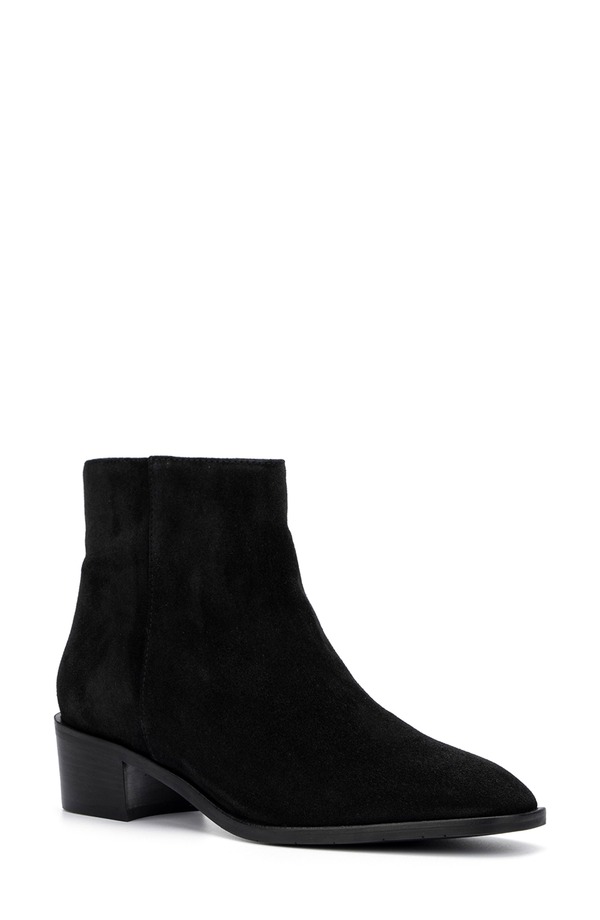 アクアタリア レディース シューズ ブーツ・レインブーツ スエード Aquatalia Reeta Luxe Weatherproof Suede Bootie Black ブラック