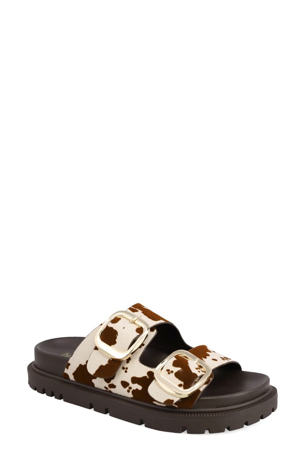 ミア レディース シューズ サンダル MIAlttar Slide Sandal Brown Cow 赤銅色