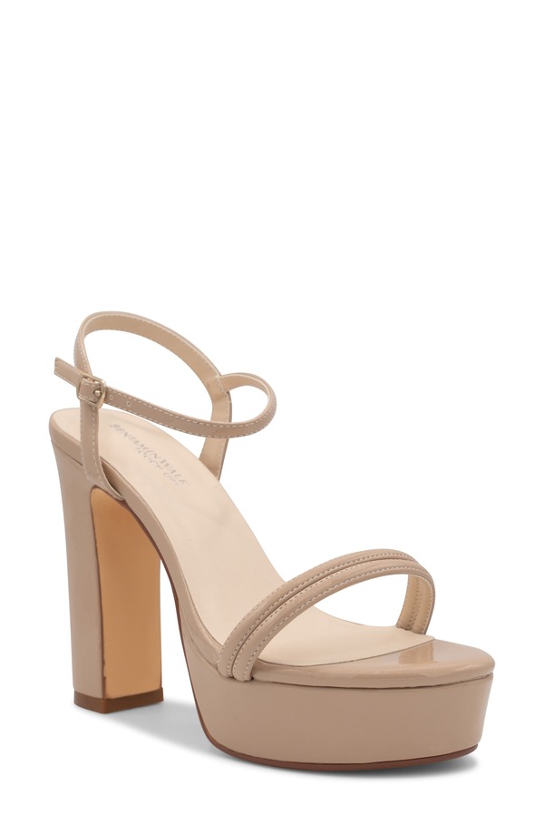 タッチアップ レディース シューズ ヒール プラットフォーム サンダル アンクル Touch Ups Nataliankle Straplatform Sandal Beige ベージュ|ReVida 店