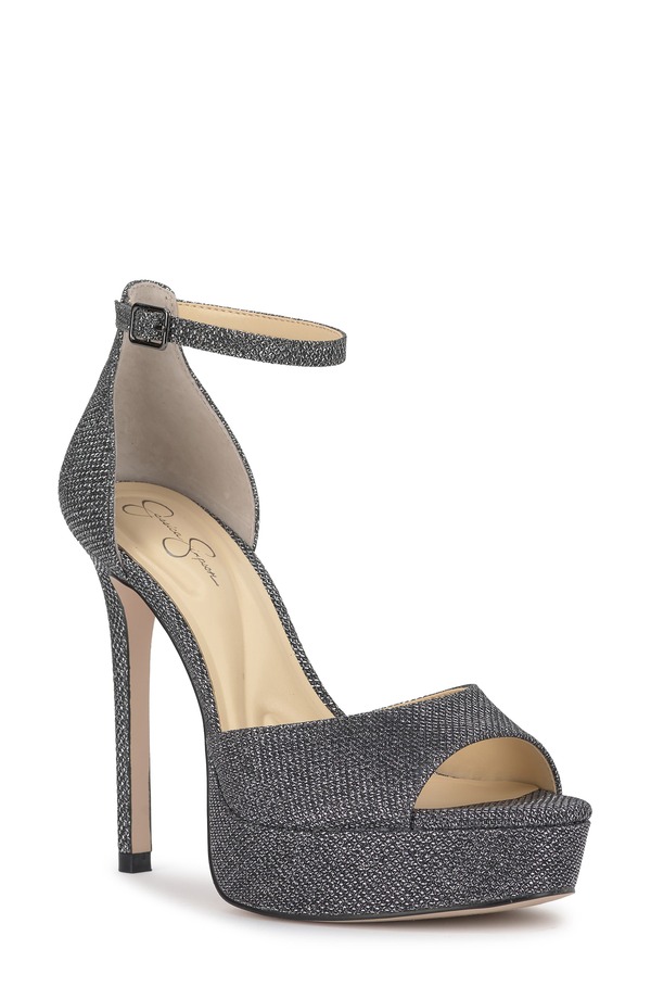 ジェシカシンプソン レディース シューズ サンダル プラットホーム アンクル Jessica Simpson Sohileankle Straplatform Sandal Silver しろがね色