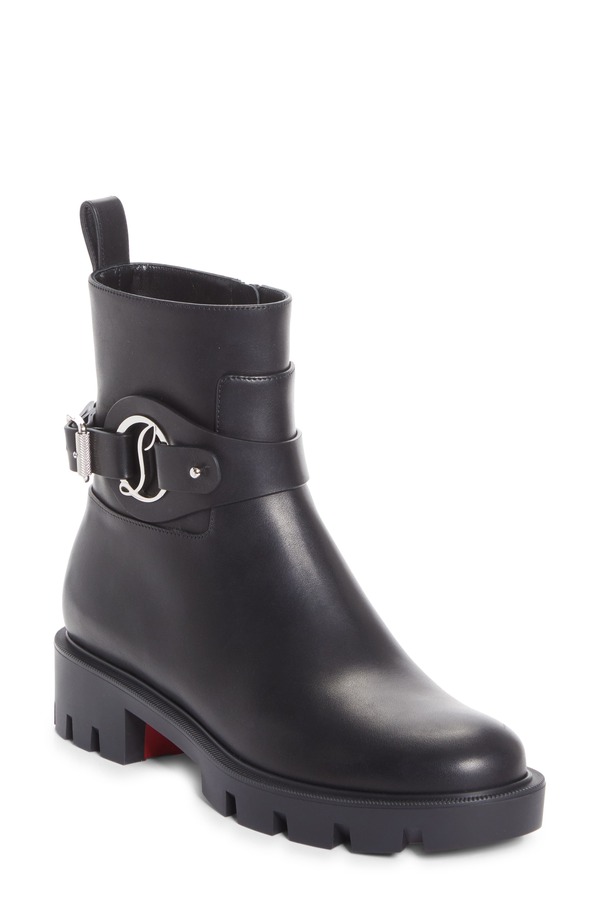 クリスチャン・ルブタン レディース シューズ ブーツ・レインブーツ Christian Louboutin Dianouchette Lug Sole Bootie Black 黒いこと