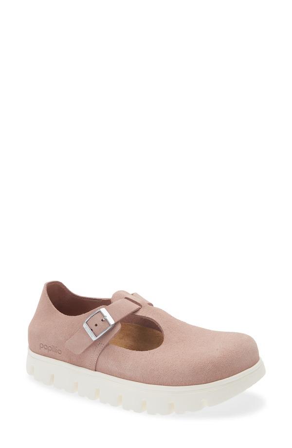 ビルケンシュトック レディース シューズ パンプス Papillo by Birkenstock Paris Chunky Mary Jane Pink Clay Suede サクラ色