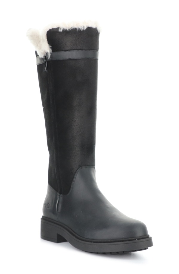 ボスアンドコー レディース シューズ ブーツ・レインブーツ Bos. \u0026 Co. Neva Waterproof Genuine Shearling Boot Black 黒いこと