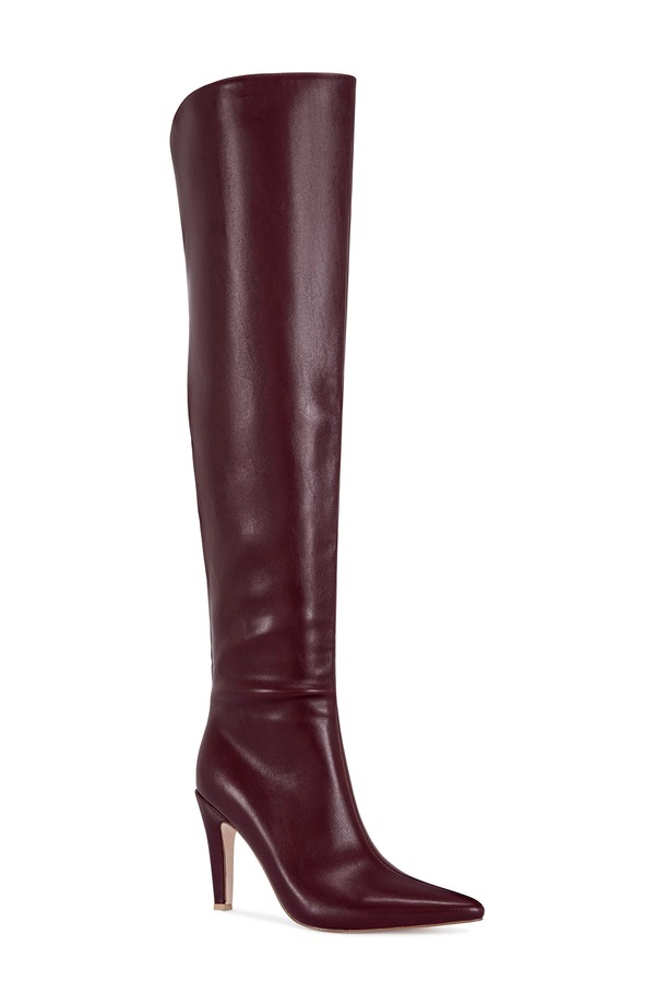 アザレア 壱 レディース シューズ ブーツ・レインブーツ AZALEA WANG Beaucoup Over the Knee Boot Burgundy バーガンディ