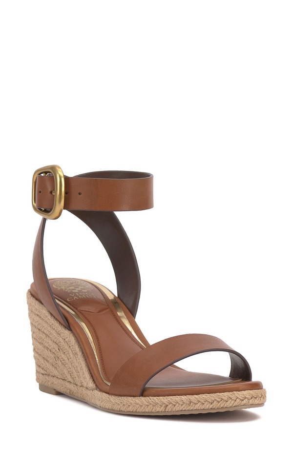 ヴィンスカムート レディース シューズ サンダル Vince Camuto Felia Wedge Sandal Mid Brown ブラウン