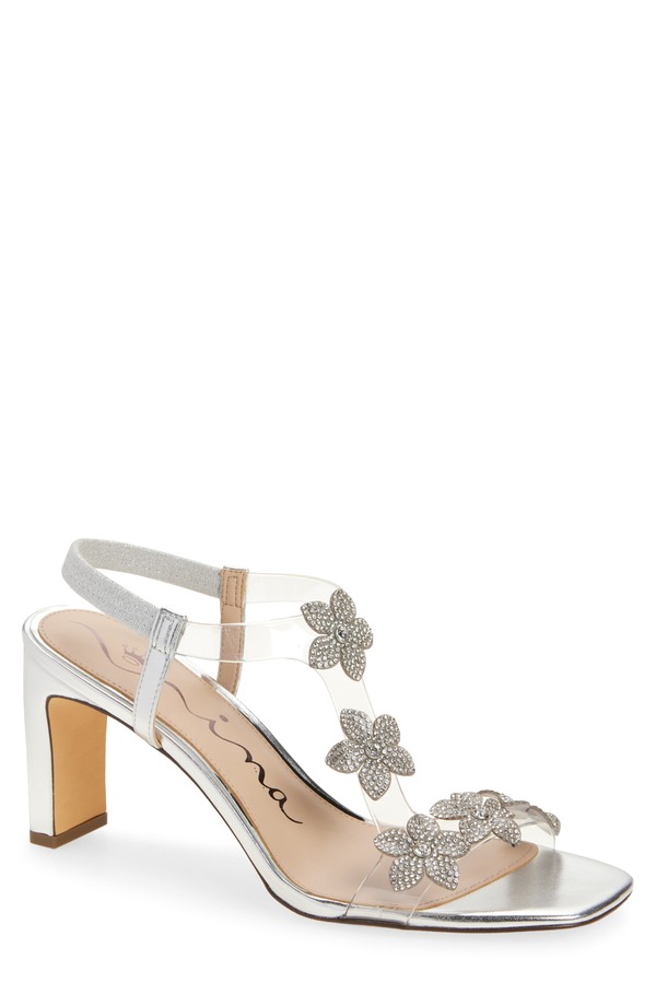 ニナ レディース シューズ 踵 サンダル Ninannmari Sandal Silver しろがね色